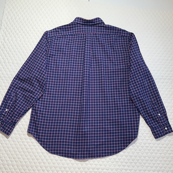 Ralph Lauren Classic Fit Plaid Button Up Shirt. 100% Cotton. Size X-Large. - Picture 7 of 9
